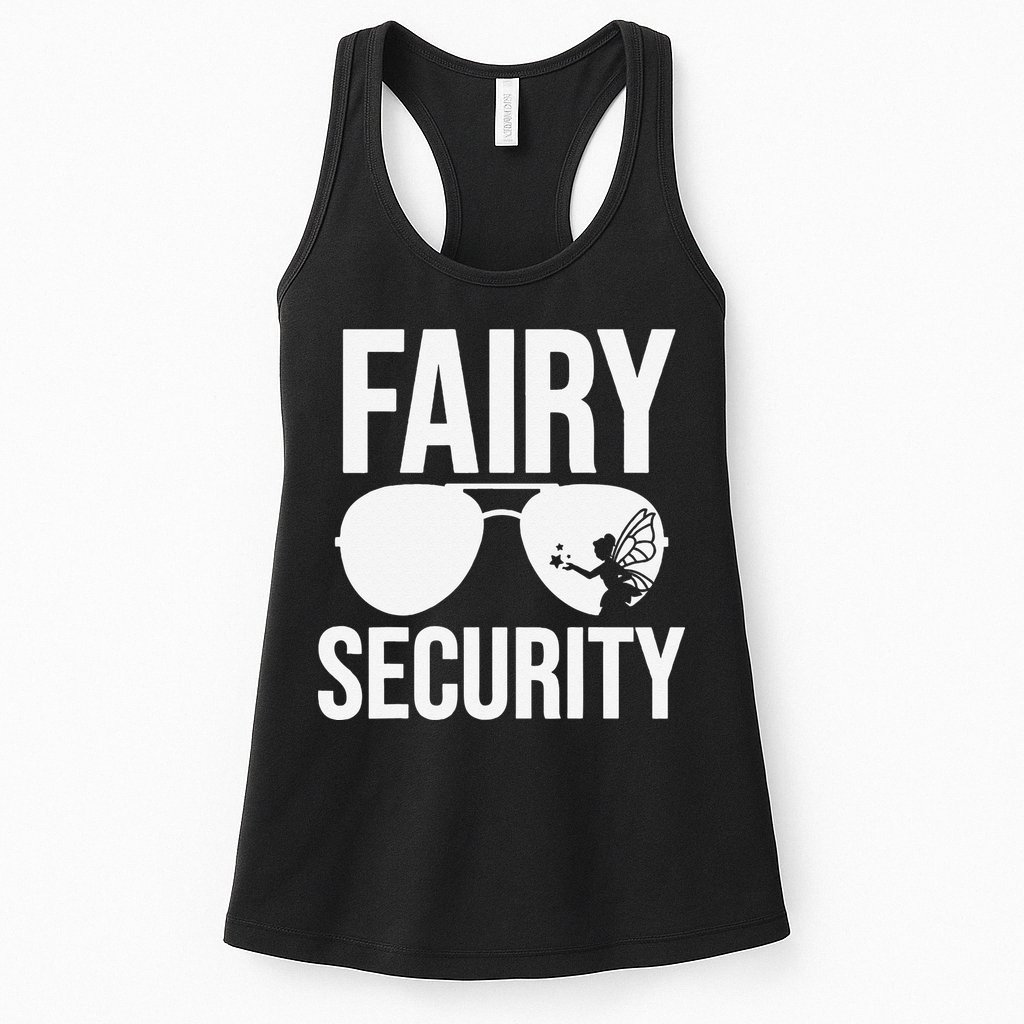 Fairy Security Birthday Family Halloween Dad Mom Womens Tank Top