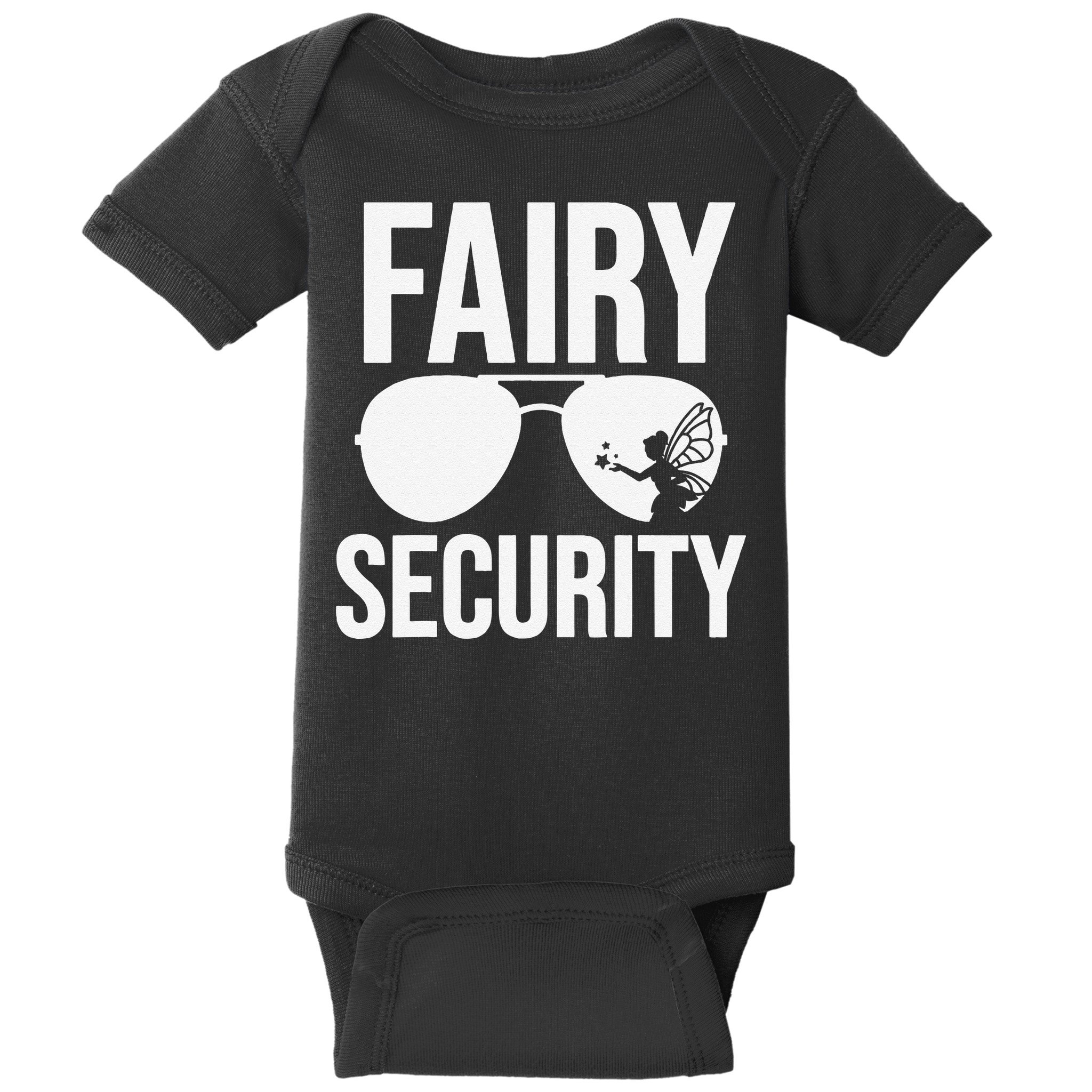 Fairy Security Birthday Family Halloween Dad Mom Baby Bodysuit