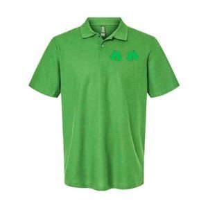 Funny Shamrock Boobs Irish St Patricks Day Softstyle Adult Sport Polo