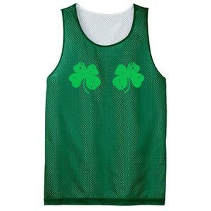 Funny Shamrock Boobs Irish St Patricks Day Mesh Reversible Basketball Jersey Tank