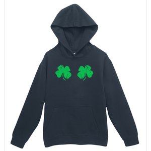 Funny Shamrock Boobs Irish St Patricks Day Urban Pullover Hoodie