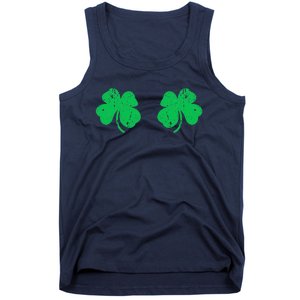 Funny Shamrock Boobs Irish St Patricks Day Tank Top