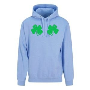 Funny Shamrock Boobs Irish St Patricks Day Unisex Surf Hoodie