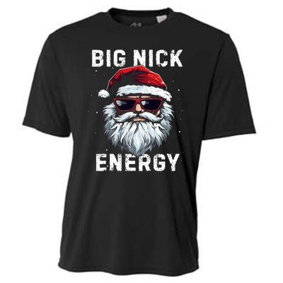 Funny Santa Big Nick Energy Santa Face Merry Christmas Cooling Performance Crew T-Shirt