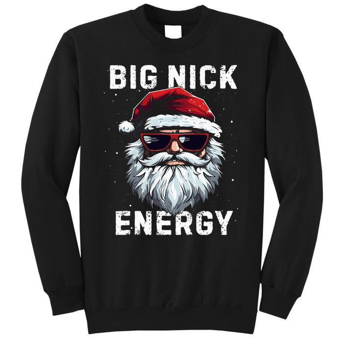 Funny Santa Big Nick Energy Santa Face Merry Christmas Sweatshirt