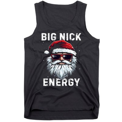 Funny Santa Big Nick Energy Santa Face Merry Christmas Tank Top