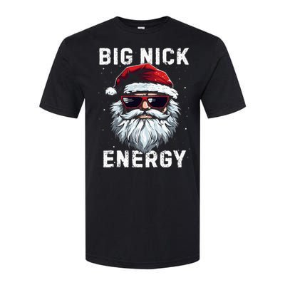 Funny Santa Big Nick Energy Santa Face Merry Christmas Softstyle CVC T-Shirt