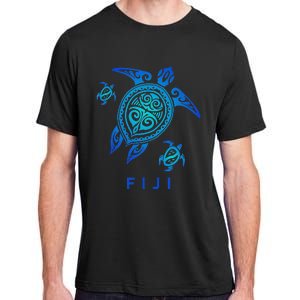 Fiji Sea Blue Tribal Turtle Adult ChromaSoft Performance T-Shirt