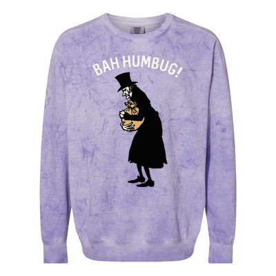 Fun Scrooge Bah Humbug Art Vintage Christmas Carol Colorblast Crewneck Sweatshirt