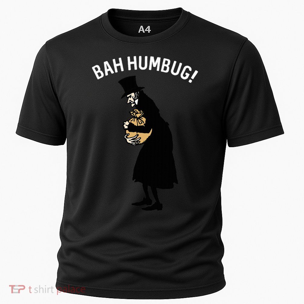 Fun Scrooge Bah Humbug Art Vintage Christmas Carol Performance Shirt