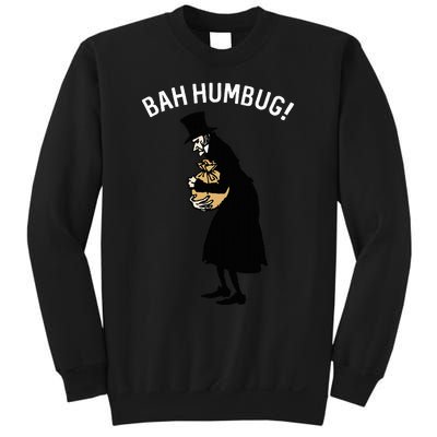 Fun Scrooge Bah Humbug Art Vintage Christmas Carol Sweatshirt