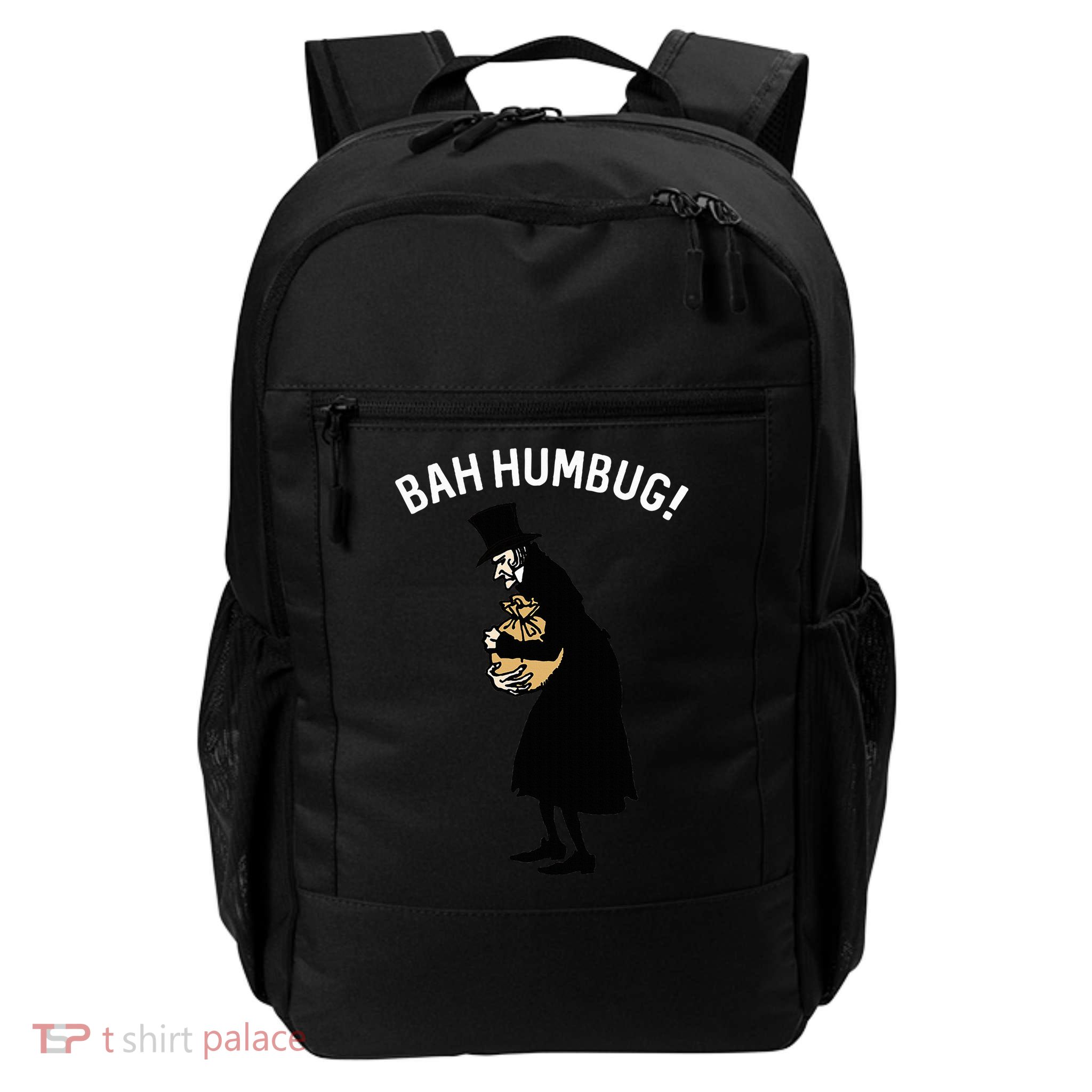 Fun Scrooge Bah Humbug Art Vintage Christmas Carol Backpack