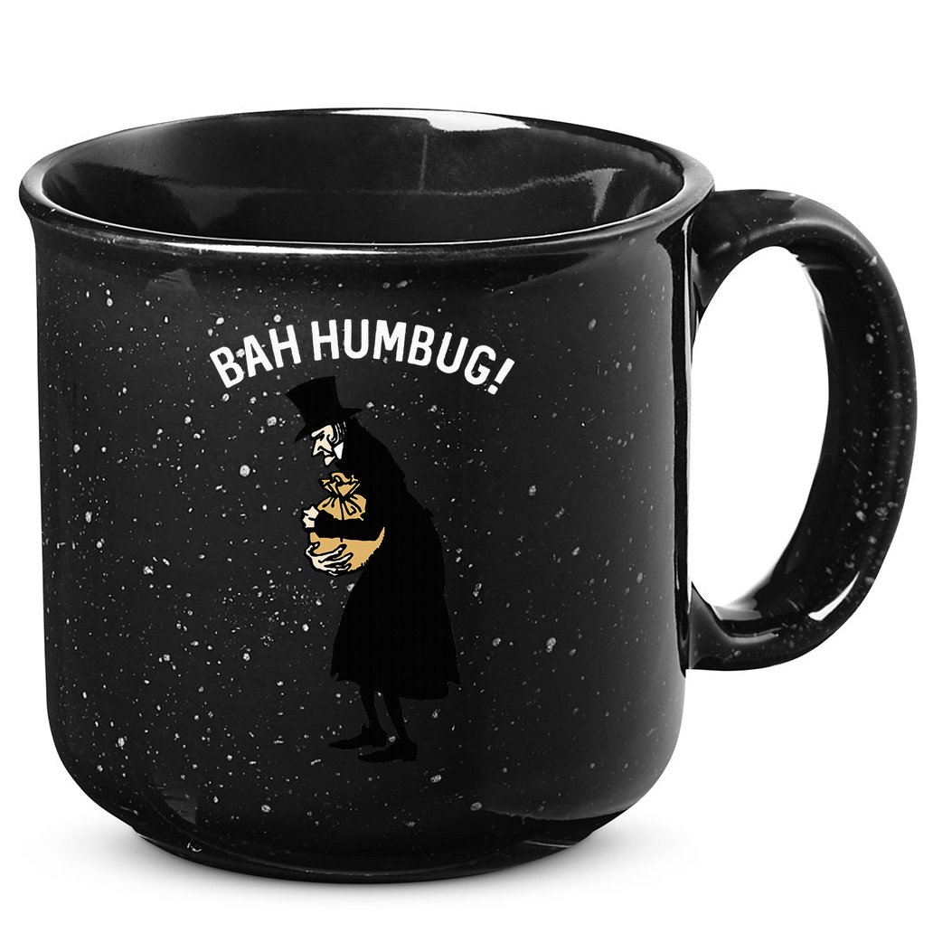 Fun Scrooge Bah Humbug Art Vintage Christmas Carol 15oz Campfire Ceramic Mug