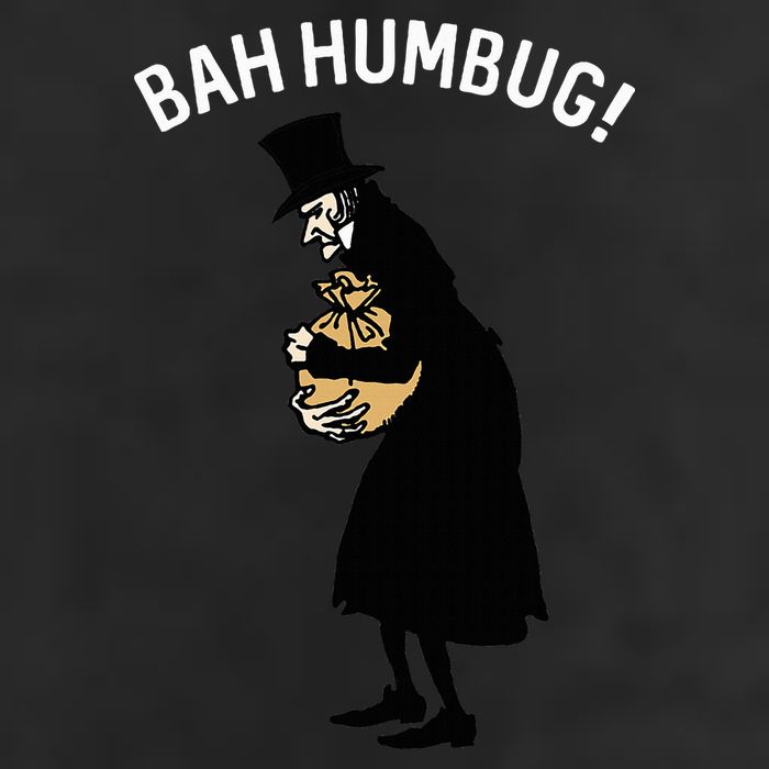 Fun Scrooge Bah Humbug Art Vintage Christmas Carol Beanie