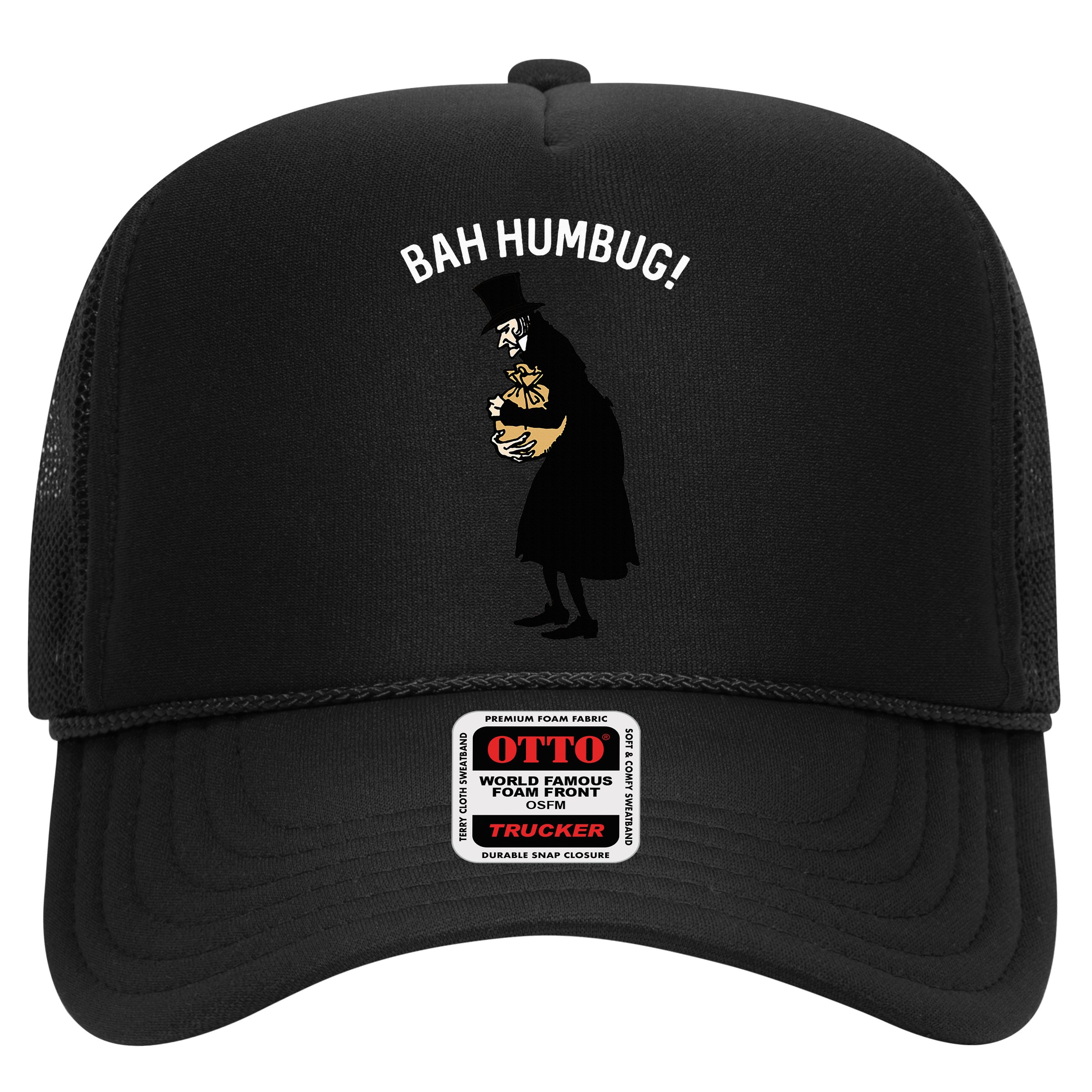 Fun Scrooge Bah Humbug Art Vintage Christmas Carol Hat