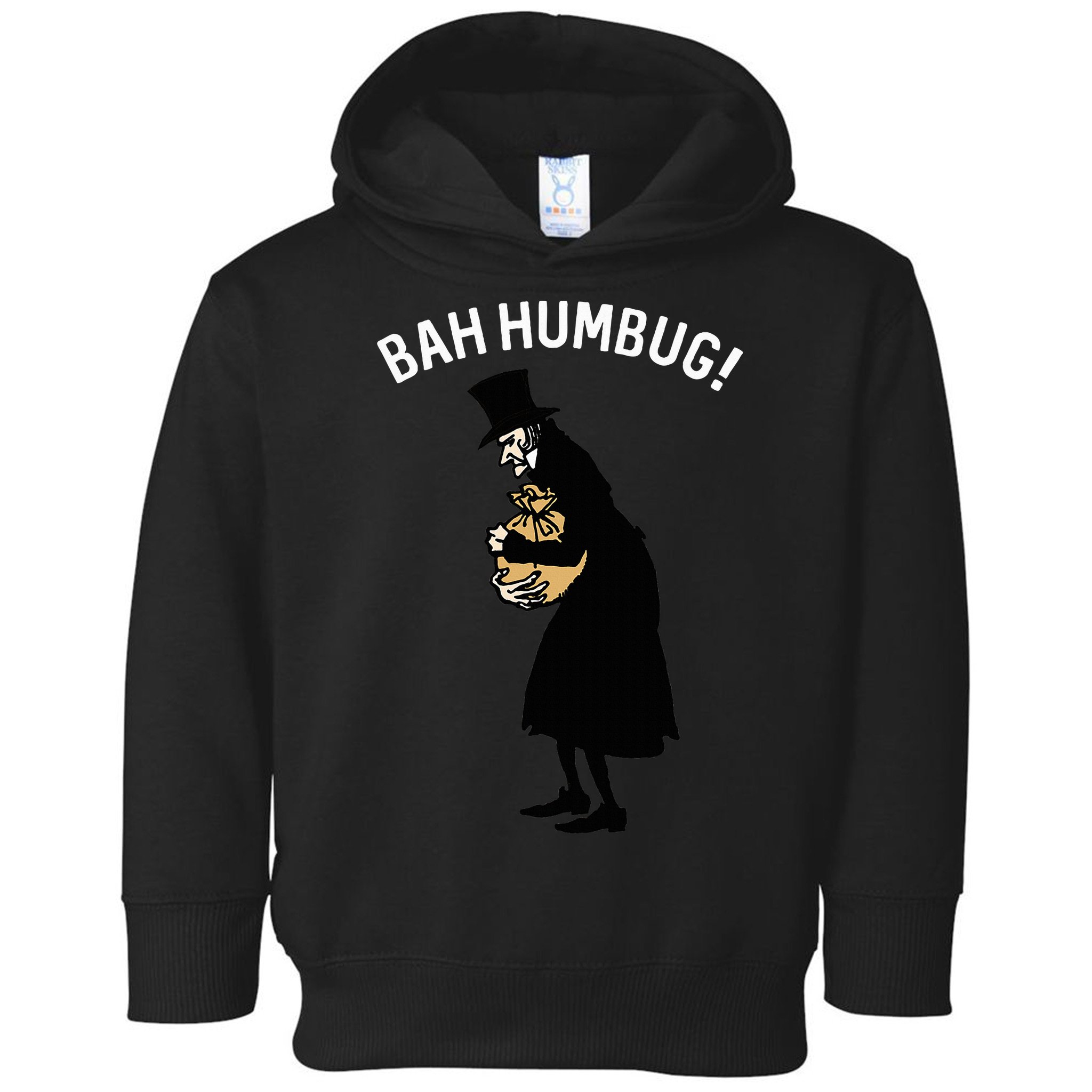 Fun Scrooge Bah Humbug Art Vintage Christmas Carol Toddler Hoodie