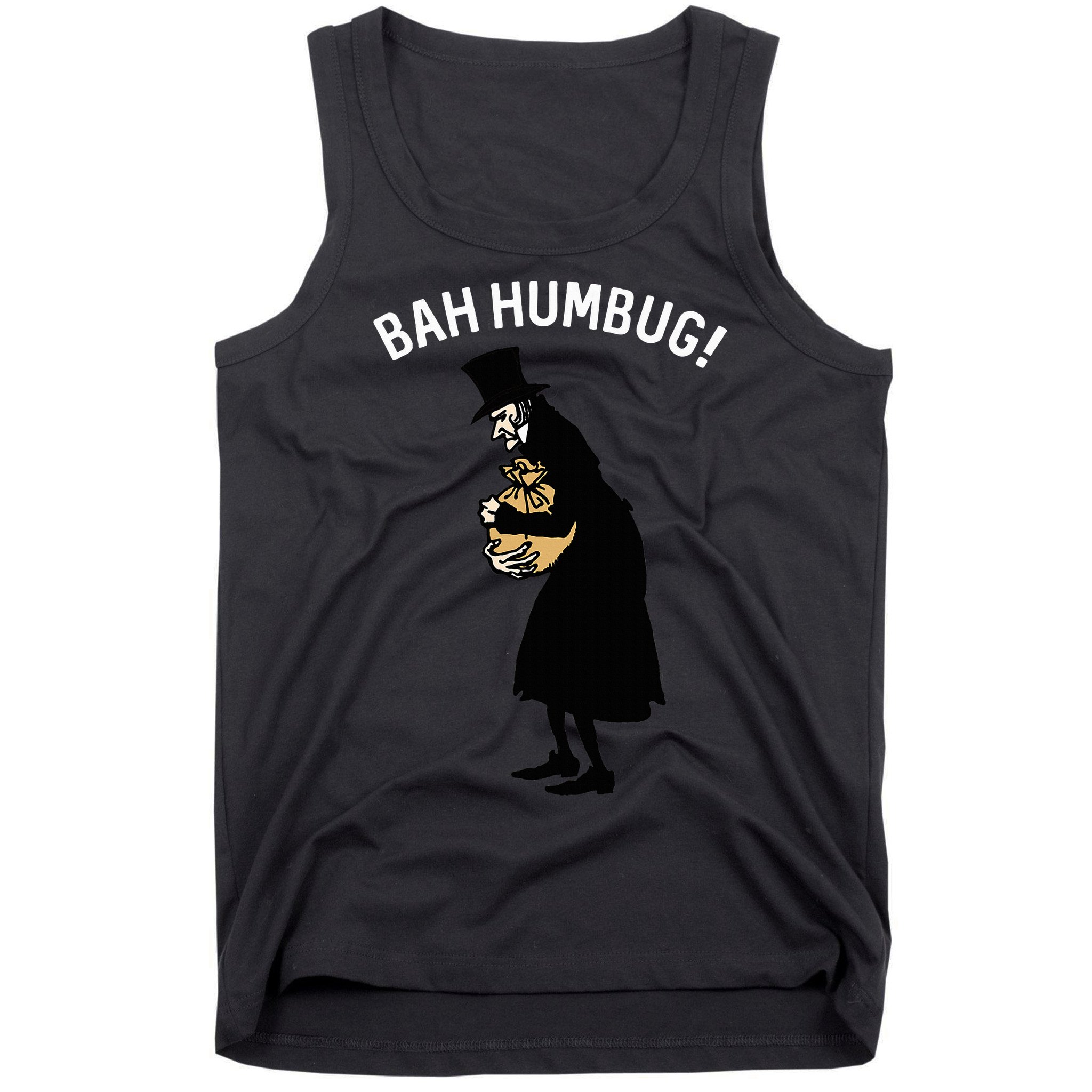 Fun Scrooge Bah Humbug Art Vintage Christmas Carol Tank Top