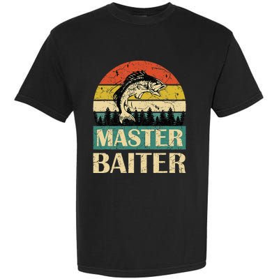 Funny Sayingmaster Baiter Fishing Fishermen Garment-Dyed Heavyweight T-Shirt