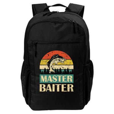 Funny Sayingmaster Baiter Fishing Fishermen Daily Commute Backpack