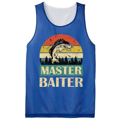 Funny Sayingmaster Baiter Fishing Fishermen Mesh Reversible Basketball Jersey Tank