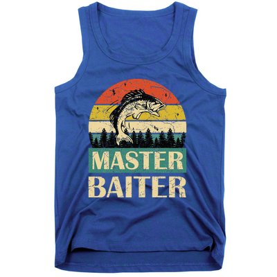 Funny Sayingmaster Baiter Fishing Fishermen Tank Top