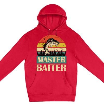 Funny Sayingmaster Baiter Fishing Fishermen Premium Pullover Hoodie