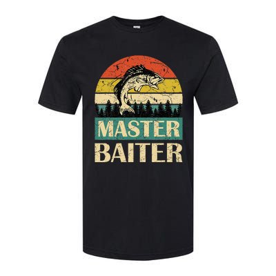 Funny Sayingmaster Baiter Fishing Fishermen Softstyle CVC T-Shirt