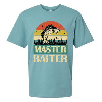 Funny Sayingmaster Baiter Fishing Fishermen Sueded Cloud Jersey T-Shirt