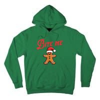 Funny Sarcastic Bite Me Gingerbread Cookie Christmas Holiday Gift Tall Hoodie