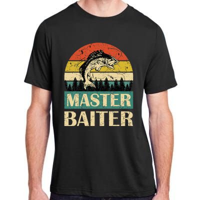 Funny Sayingmaster Baiter Fishing Fishermen Adult ChromaSoft Performance T-Shirt