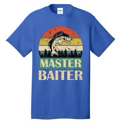 Funny Sayingmaster Baiter Fishing Fishermen Tall T-Shirt