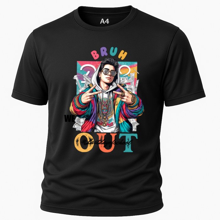 Funny Swaggy Bruh We Out For Last Day Of School Graduation Gift Cooling Performance Crew T-Shirt