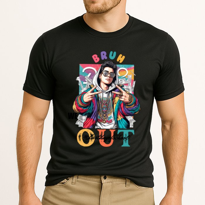 Funny Swaggy Bruh We Out For Last Day Of School Graduation Gift Cooling Performance Crew T-Shirt