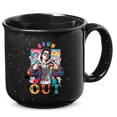 Funny Swaggy Bruh We Out For Last Day Of School Graduation Gift 15oz Campfire Ceramic Mug