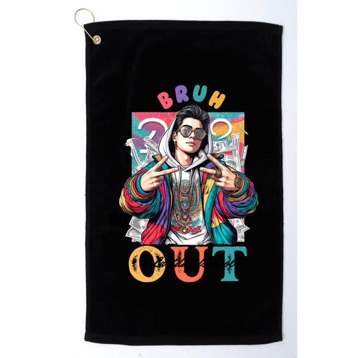 Funny Swaggy Bruh We Out For Last Day Of School Graduation Gift Golf Towel