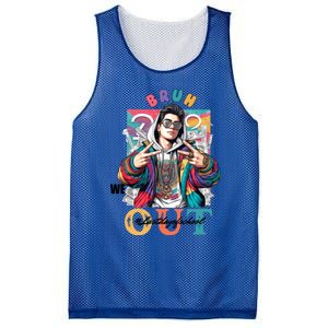 Funny Swaggy Bruh We Out For Last Day Of School Graduation Gift Mesh Reversible Basketball Jersey Tank