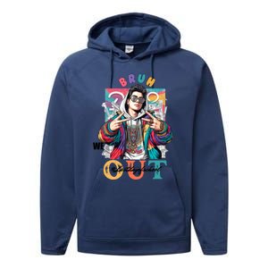 Funny Swaggy Bruh We Out For Last Day Of School Graduation Gift Performance Fleece Hoodie