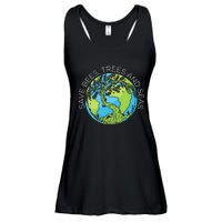 funny Save Bees Trees And Seas Climate Change Ladies Essential Flowy Tank