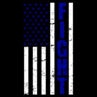 Fight Support Blue American Flag Bag