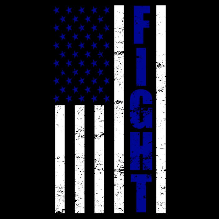 Fight Support Blue American Flag Bag