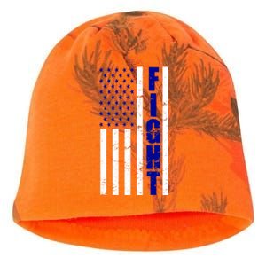 Fight Support Blue American Flag Kati - Camo Knit Beanie