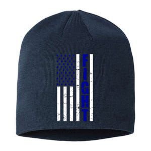 Fight Support Blue American Flag Sustainable Beanie