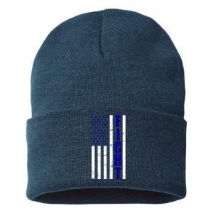 Fight Support Blue American Flag Sustainable Knit Beanie