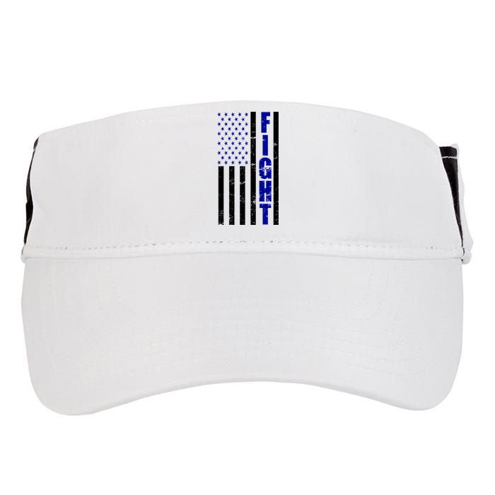 Fight Support Blue American Flag Adult Drive Performance Visor