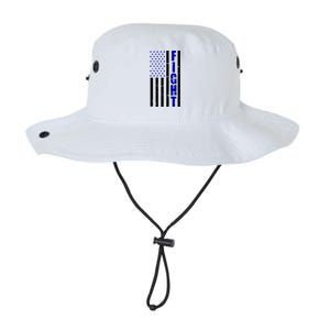 Fight Support Blue American Flag Legacy Cool Fit Booney Bucket Hat