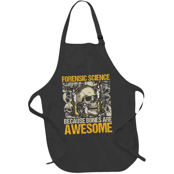 Forensic Science Bones Forensic Scientist Forensics Full-Length Apron With Pockets
