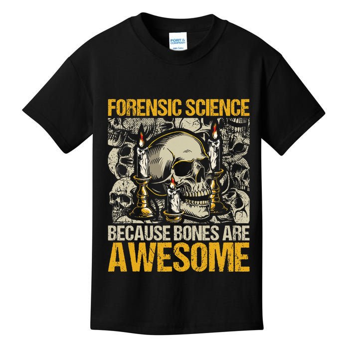 Forensic Science Bones Forensic Scientist Forensics Kids T-Shirt