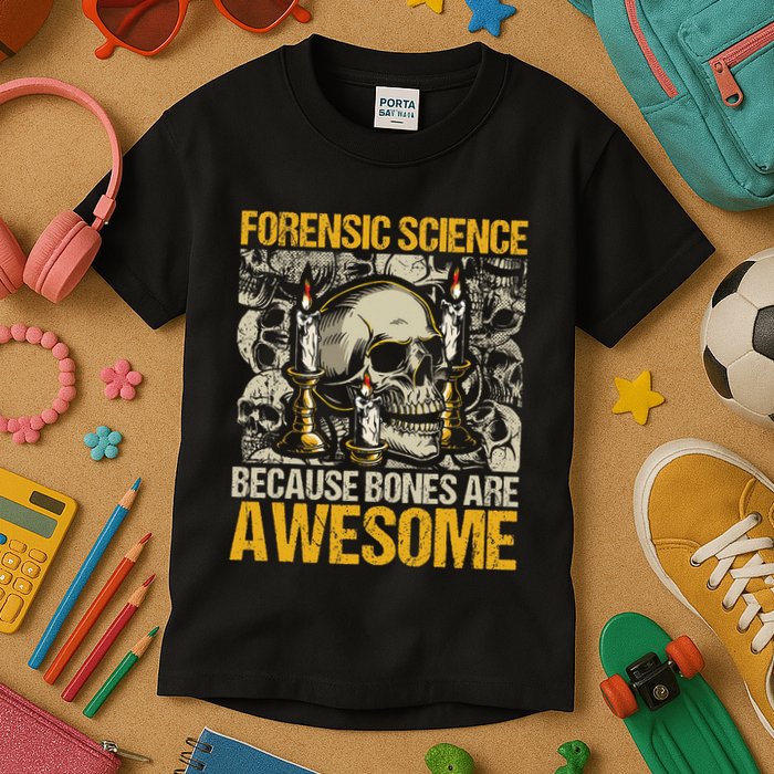 Forensic Science Bones Forensic Scientist Forensics Kids T-Shirt