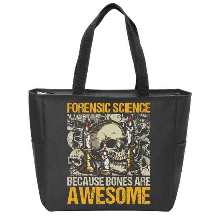 Forensic Science Bones Forensic Scientist Forensics Zip Tote Bag