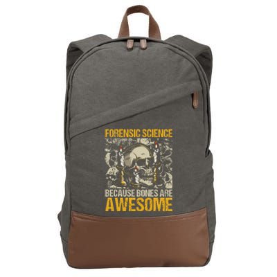 Forensic Science Bones Forensic Scientist Forensics Cotton Canvas Backpack